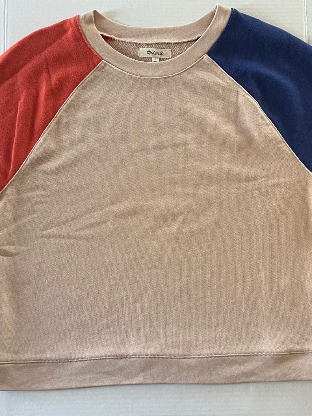 Madewell women's color block short sleeve Small